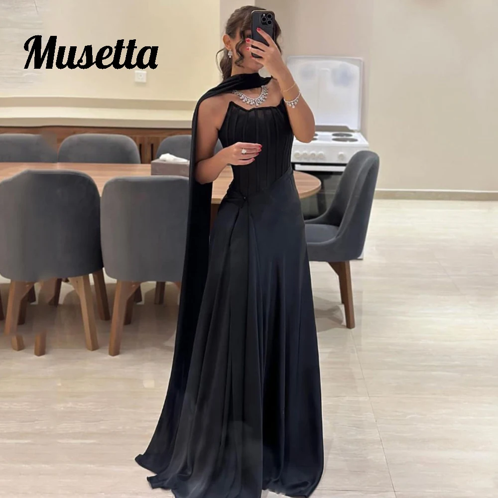 Musetta Sexy Strapless Black Prom Dresses Women 2023 Corset Top Sleeveless A-Line Evening Gowns Floor Length Vestidos De Fiesta
Musetta Sexy Strapless Black Prom Dresses Women 2023 Corset Top Sleeveless A-Line Evening Gowns Floor Length Vestidos De Fiesta