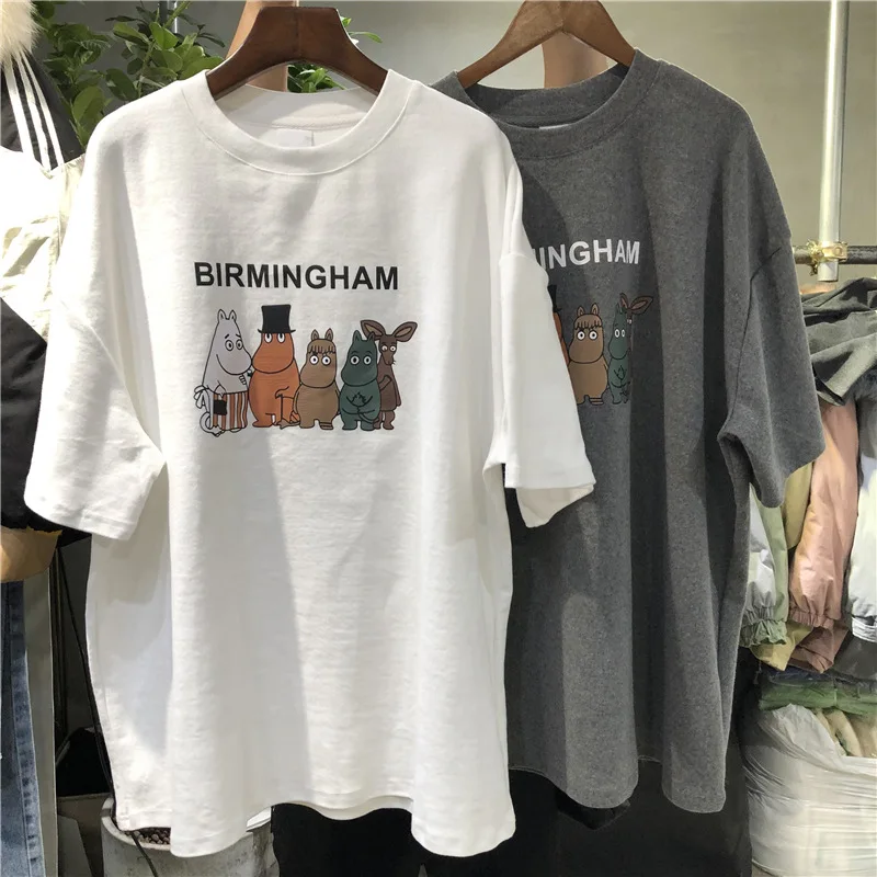 Internet celebrity short-sleeved T-shirt for women ins summer new Korean style Harajuku style loose and versatile half-sleeved
Internet celebrity short-sleeved T-shirt for women ins summer new Korean style Harajuku style loose and versatile half-sleeved