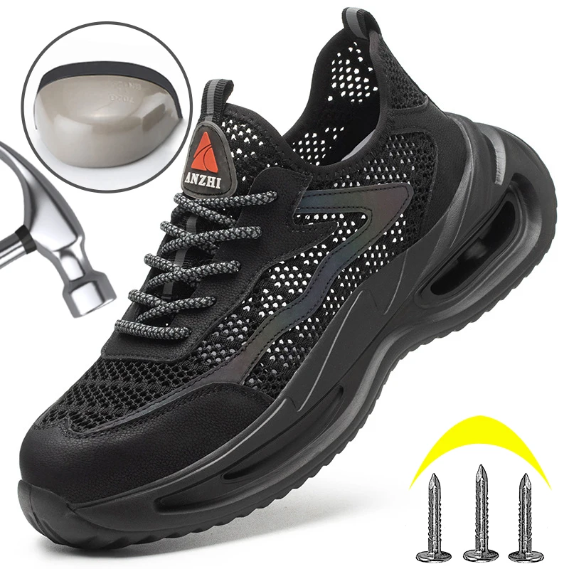 Summer Safety Shoes Breathable Anti Smashing Men Lightweight Safety Shoe Steel Toe Work Safety Boot Sneakers Protective Footwear
Summer Safety Shoes Breathable Anti Smashing Men Lightweight Safety Shoe Steel Toe Work Safety Boot Sneakers Protective Footwear