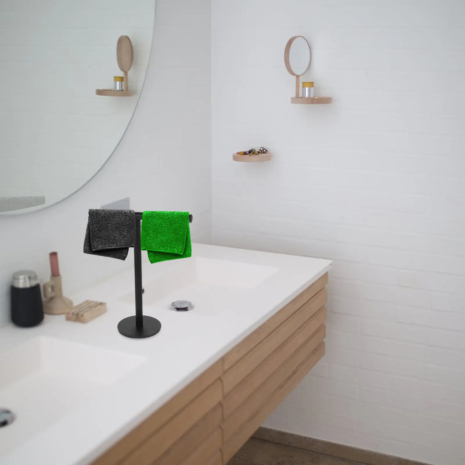 Stainless Steel T-Shaped Rack Countertop Free Standing Bathroom Holder Balanced Base Towel Bar Towel Storage Rack
Stainless Steel T-Shaped Rack Countertop Free Standing Bathroom Holder Balanced Base Towel Bar Towel Storage Rack