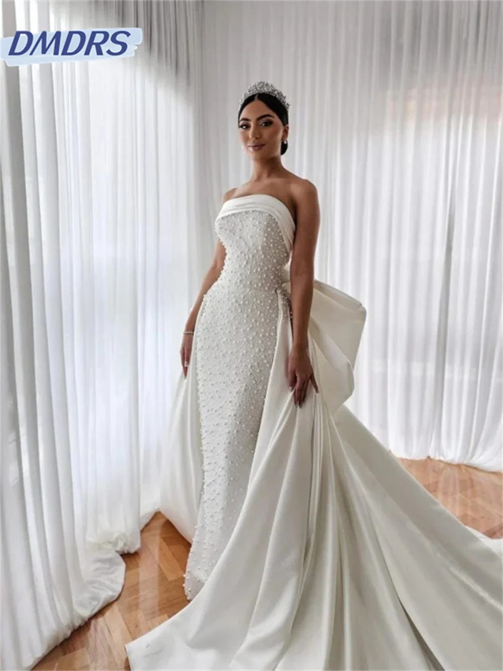 Elegant Strapless Bridal Dresses 2024 Glamorous Backless Wedding Dress Romantic A-Line Floor-length Dress Vestidos De Novia
Elegant Strapless Bridal Dresses 2024 Glamorous Backless Wedding Dress Romantic A-Line Floor-length Dress Vestidos De Novia