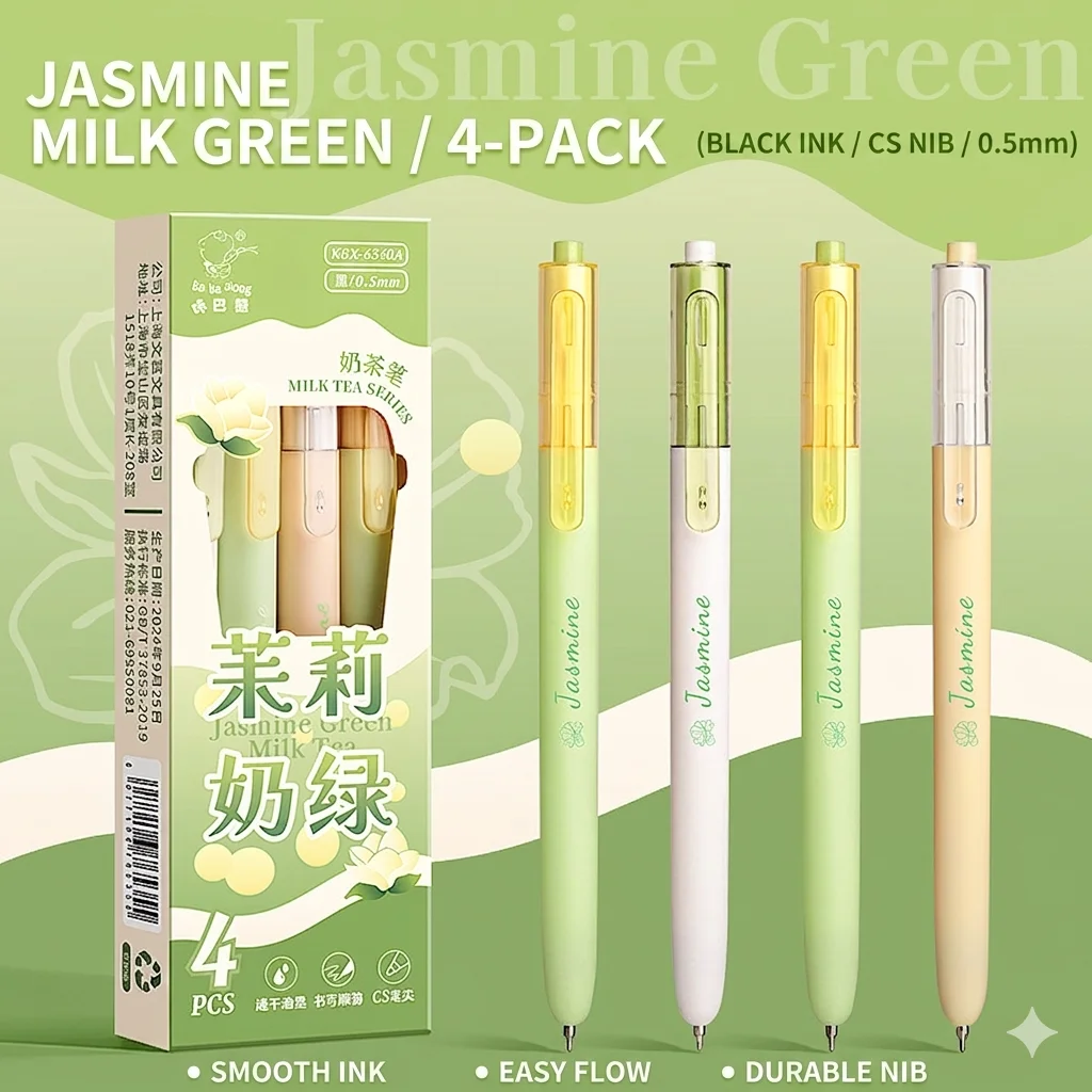 4Pcs Pastel Green Retractable Gel Pens, 0.5mm Black Ink, Smooth Writing Student Supplies
4Pcs Pastel Green Retractable Gel Pens, 0.5mm Black Ink, Smooth Writing Student Supplies