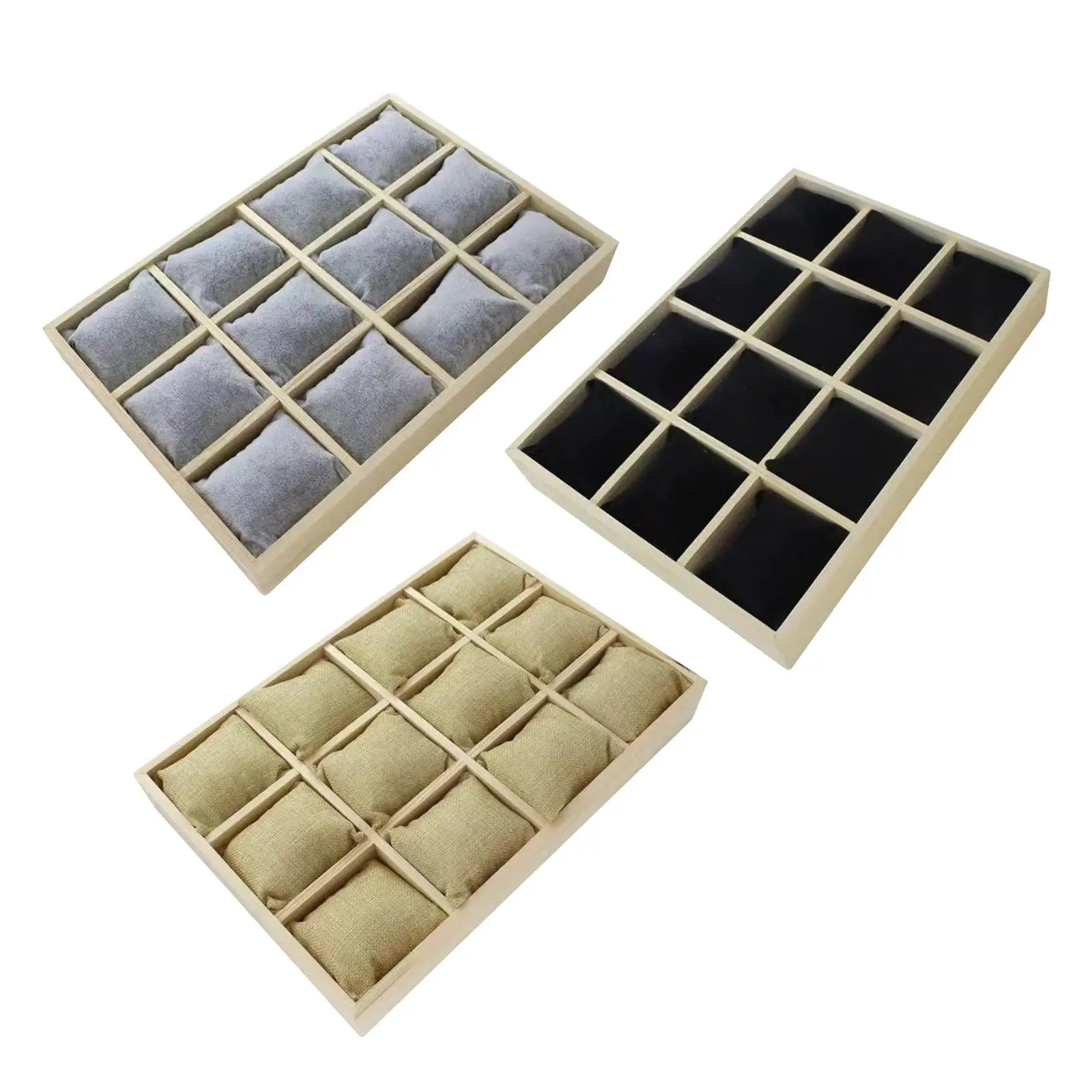 Watch Tray Jewelry Organizer 12 Grid Versatile Stackable 13.7x9.8x1.7inch Bangle
Watch Tray Jewelry Organizer 12 Grid Versatile Stackable 13.7x9.8x1.7inch Bangle