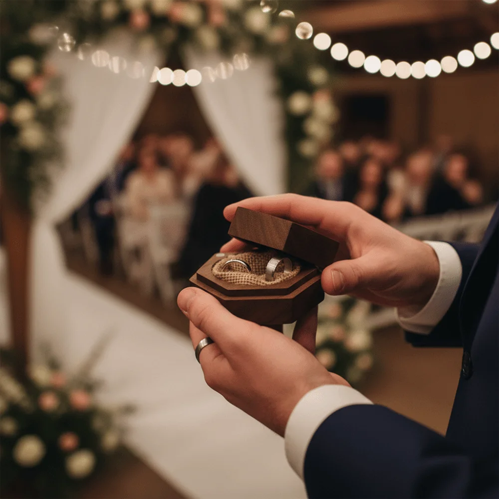 Hexagon-shaped Wedding Ring Box Inner Bag Jewelry Storage Wooden Ring Box Jewelry Display Jewelry Packaging Container Wedding
Hexagon-shaped Wedding Ring Box Inner Bag Jewelry Storage Wooden Ring Box Jewelry Display Jewelry Packaging Container Wedding