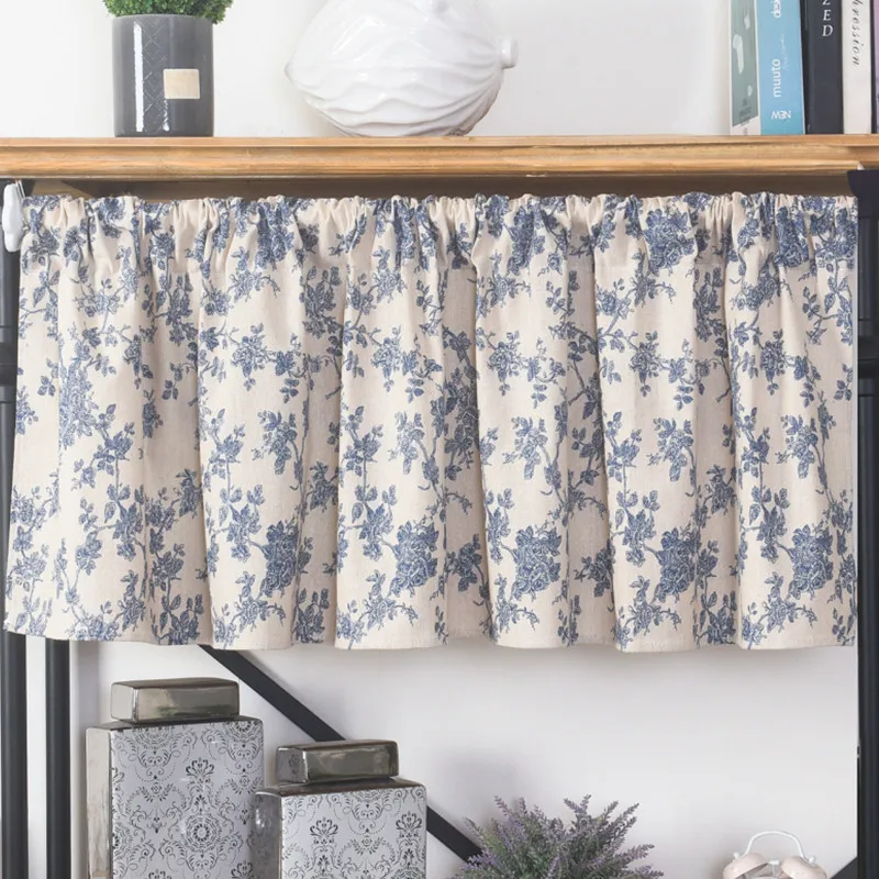 Window Valance Blue Flower Print Linen Short Curtain Partition Curtain Farmhouse Rod Pocket Kitchen Coffee Small Shade Valances
Window Valance Blue Flower Print Linen Short Curtain Partition Curtain Farmhouse Rod Pocket Kitchen Coffee Small Shade Valances