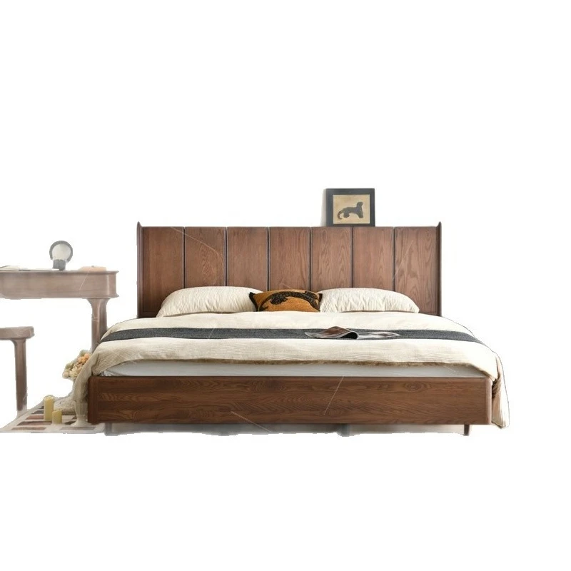 North American ash wood simple Chinese style medieval wind bed double bed master bedroom wedding solid wood log black
North American ash wood simple Chinese style medieval wind bed double bed master bedroom wedding solid wood log black