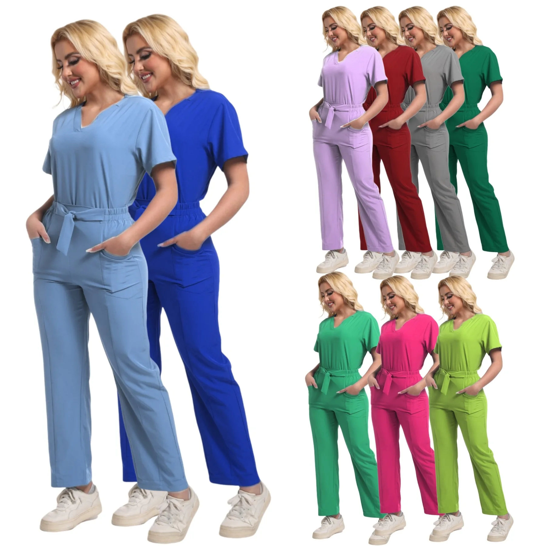 Slim Fit Medical Uniforms Women Scrubs Sets Hospital Dental Clinic Beauty Salon Spa Workwear Clothes Suits Nurses Accessories
Slim Fit Medical Uniforms Women Scrubs Sets Hospital Dental Clinic Beauty Salon Spa Workwear Clothes Suits Nurses Accessories