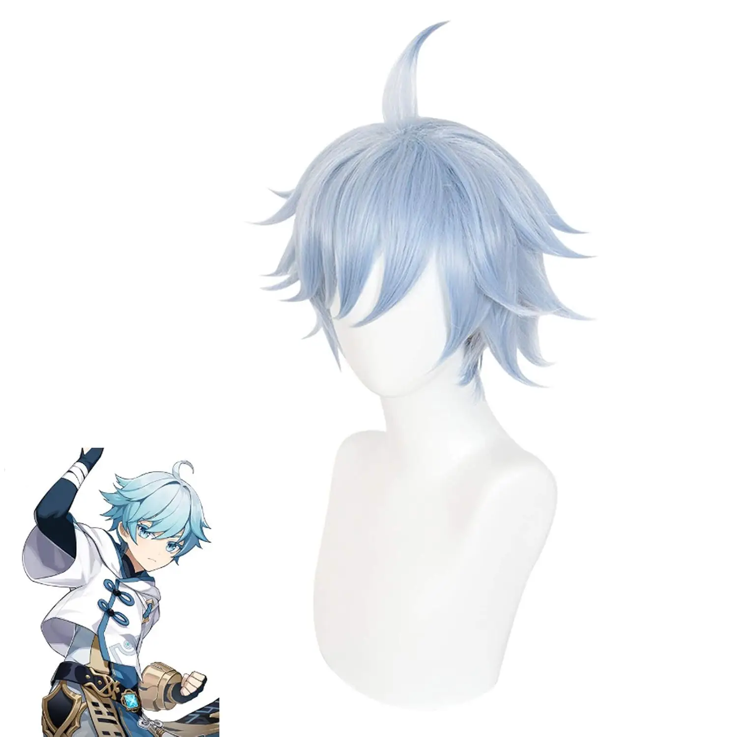 Chong Yun Wig Game Cosplay Costume Blue Short Hair for Genshin Impact Chong Yun Wigs
Chong Yun Wig Game Cosplay Costume Blue Short Hair for Genshin Impact Chong Yun Wigs