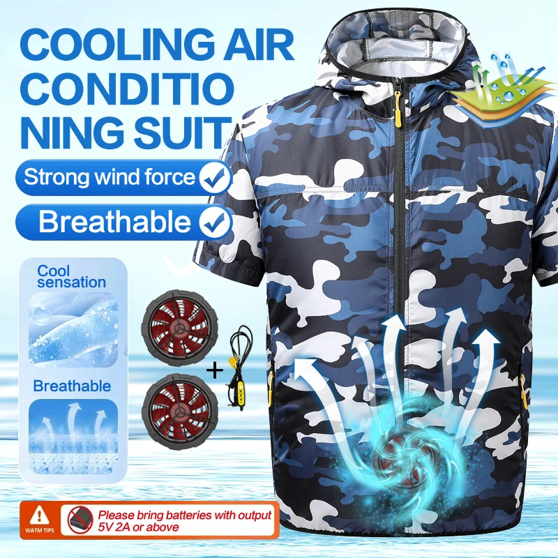 Summer air conditioning work clothes for men and women, short-sleeved work clothes for construction sites, cooling and heat-reli
Summer air conditioning work clothes for men and women, short-sleeved work clothes for construction sites, cooling and heat-reli