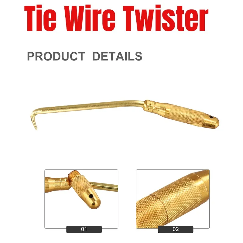 Semi-automatic Rebar Tie Hook Construction Threaded Pile Core Steel Bar Binding Hooks Rotation Rebar Tie Wire Twister
Semi-automatic Rebar Tie Hook Construction Threaded Pile Core Steel Bar Binding Hooks Rotation Rebar Tie Wire Twister