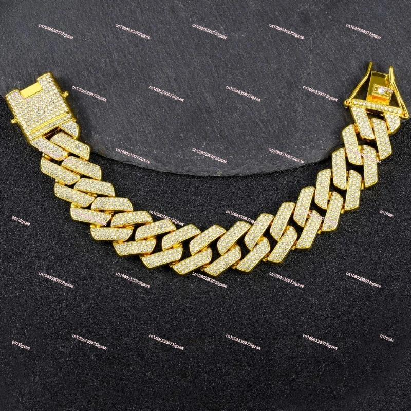 20MM rhombus Cuban chain European and American hip-hop jewelry necklace alloy rhinestone trendy men's accessories bracelet
20MM rhombus Cuban chain European and American hip-hop jewelry necklace alloy rhinestone trendy men's accessories bracelet