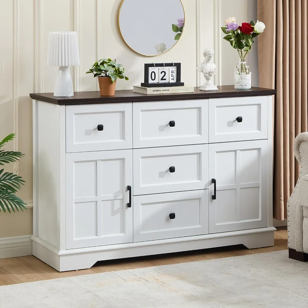 5+2 White Dresser for Bedroom, Chest of Drawers for Bedroom with Wooden Drawers and Cross Doors, Wood Dressers Storage TV Stand
5+2 White Dresser for Bedroom, Chest of Drawers for Bedroom with Wooden Drawers and Cross Doors, Wood Dressers Storage TV Stand