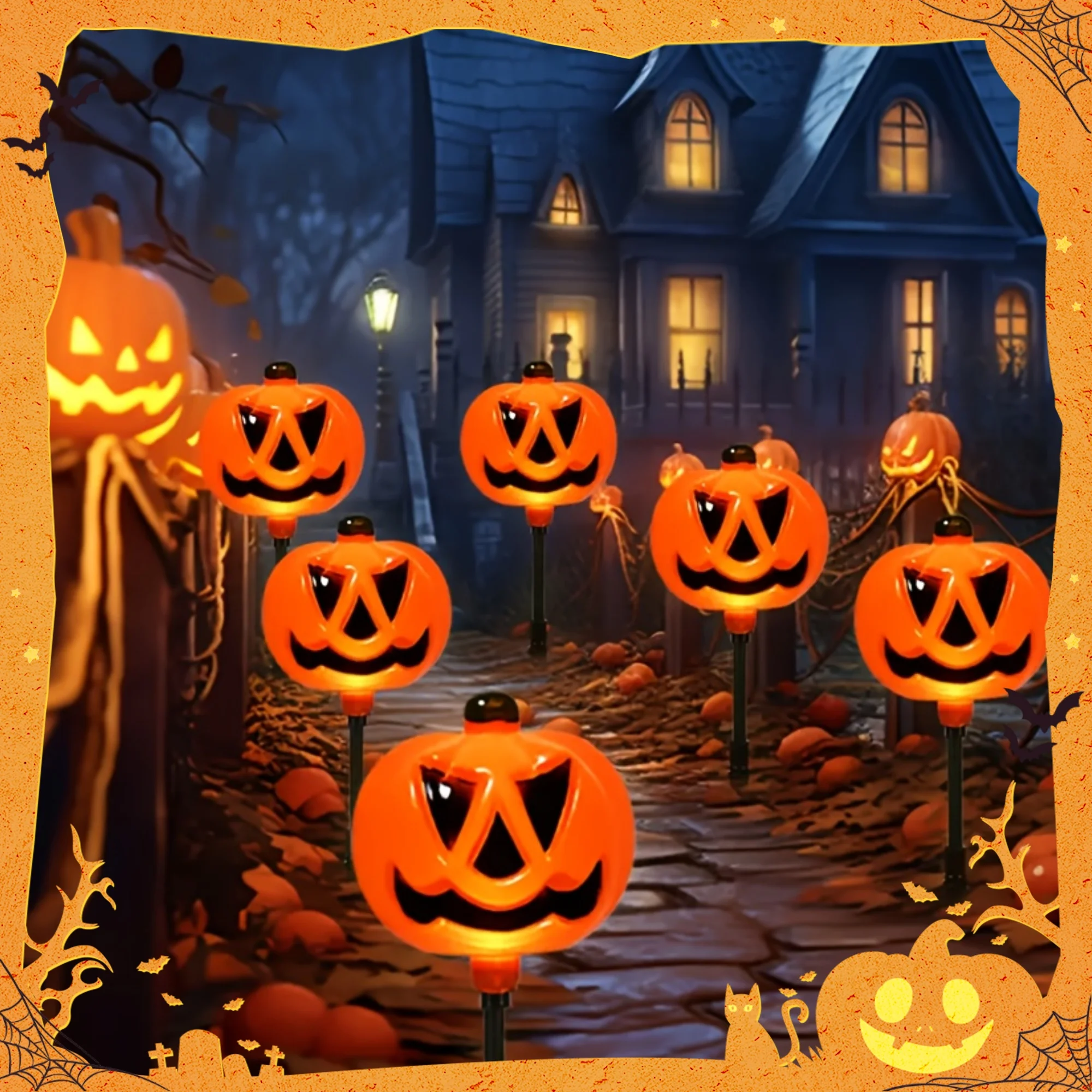 Halloween Solar Lights Outdoor, Bigger Solar Pumpkin for Outside Decorations, 6 In1 LED Solar Lantems Outdoor for Yard Pathway Lawn Landscape Walkway
Halloween Solar Lights Outdoor, Bigger Solar Pumpkin for Outside Decorations, 6 In1 LED Solar Lantems Outdoor for Yard Pathway Lawn Landscape Walkway
