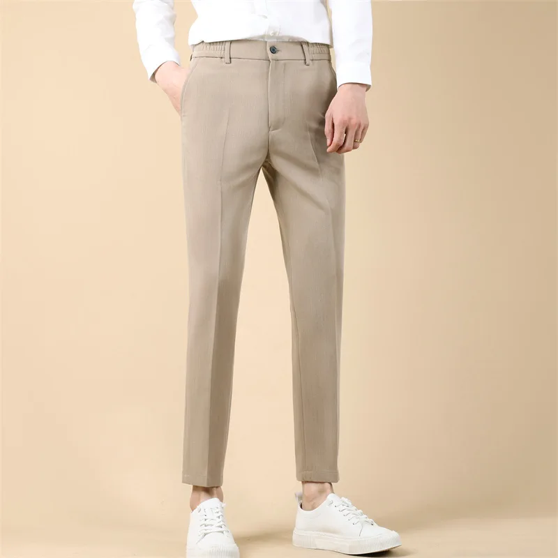 2026 Spring Autumn Man Suit Pant Thin Simple Solid Color Male Straight-leg Pant Slim Breathable Business Casual Men Trousers
2026 Spring Autumn Man Suit Pant Thin Simple Solid Color Male Straight-leg Pant Slim Breathable Business Casual Men Trousers