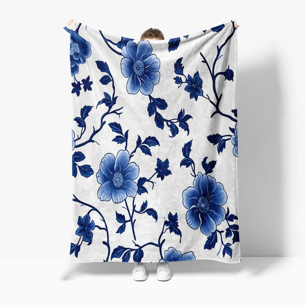 Blue Floral Branch Print Fleece Blanket Throw Soft Warm Sofa Bed Cover Decorative Gift
Blue Floral Branch Print Fleece Blanket Throw Soft Warm Sofa Bed Cover Decorative Gift