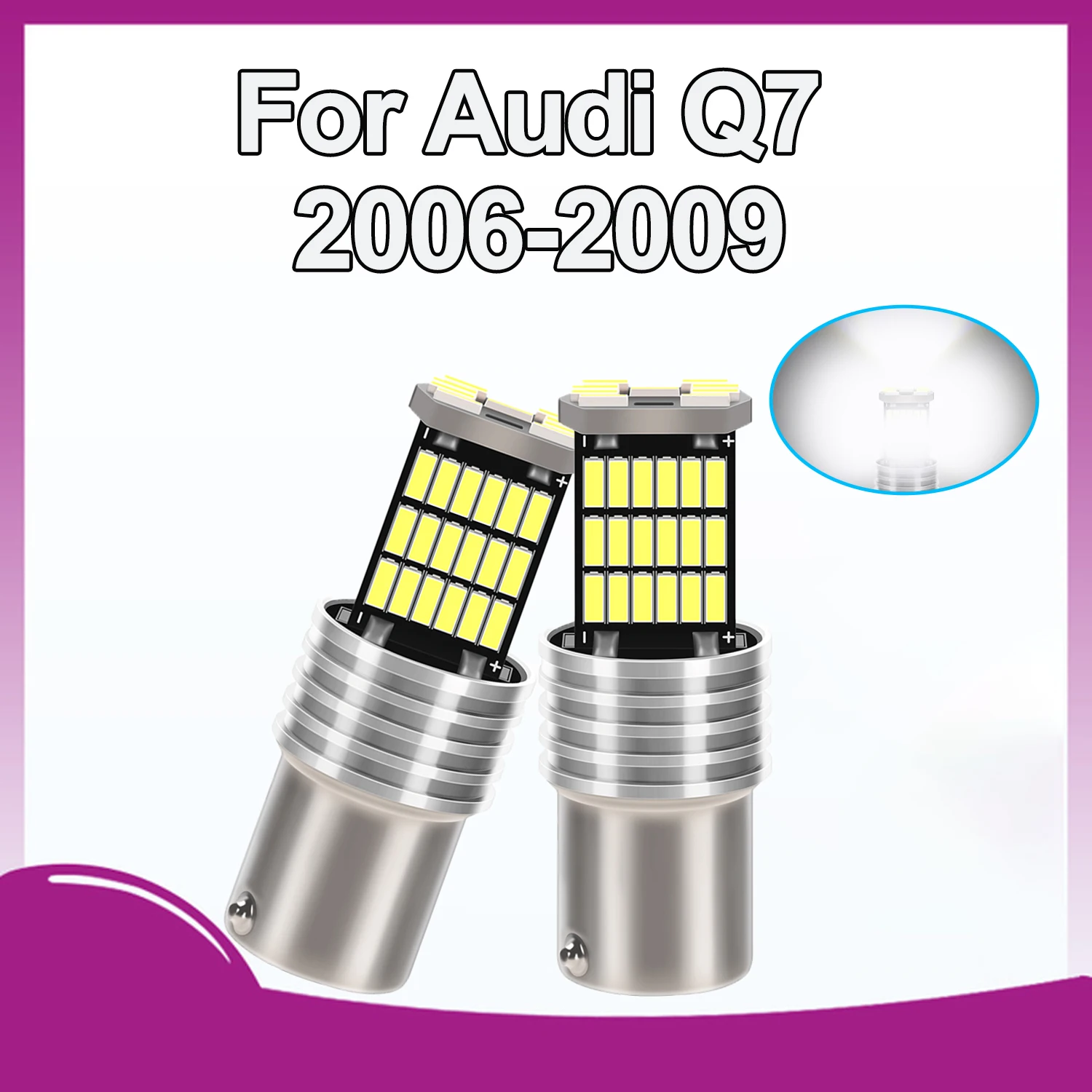 For Audi Q7 2006 2007 2008 2009 2PCS LED Daytime Running Light DRL Bulb Lamp P21W BA15S 1156 Car Accessories
For Audi Q7 2006 2007 2008 2009 2PCS LED Daytime Running Light DRL Bulb Lamp P21W BA15S 1156 Car Accessories