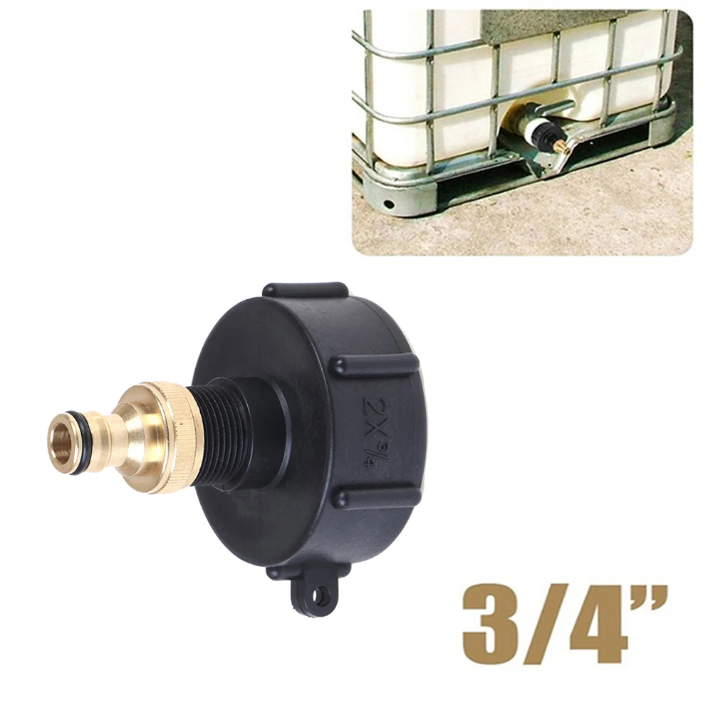 Adapter IBC Tank Connector Valve 3/4 Threaded Connector Plastic+Brass S60X6 Threaded Cap Tank Fitting High Quality
Adapter IBC Tank Connector Valve 3/4 Threaded Connector Plastic+Brass S60X6 Threaded Cap Tank Fitting High Quality