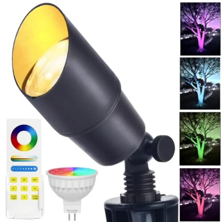 RGB Low Voltage Landscape Lighting Smart Landscape Spot Lights Outdoor 12 Volt Color Changing Landscape Lights with Remote/APP/
RGB Low Voltage Landscape Lighting Smart Landscape Spot Lights Outdoor 12 Volt Color Changing Landscape Lights with Remote/APP/