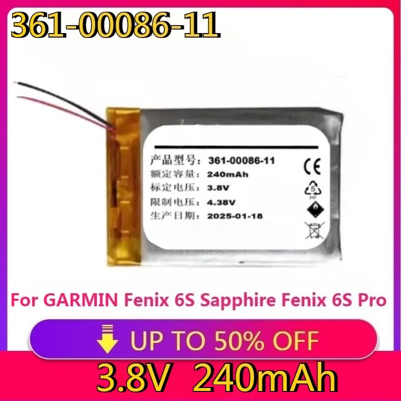High quality 361-00086-11 361-00086-12 Battery For GARMIN Fenix 6S Sapphire Fenix 6S Pro Forerunner 745 Forerunner GPS Sports
High quality 361-00086-11 361-00086-12 Battery For GARMIN Fenix 6S Sapphire Fenix 6S Pro Forerunner 745 Forerunner GPS Sports