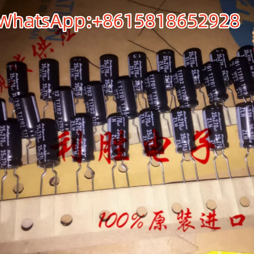 20 шт. японских конденсаторов Ruby 270 мкФ 35В, 8*15 ZLH, высокочастотные, с низким сопротивлением
20 шт. японских конденсаторов Ruby 270 мкФ 35В, 8*15 ZLH, высокочастотные, с низким сопротивлением