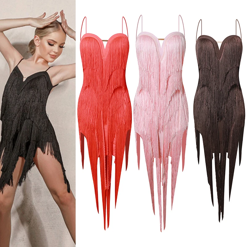 2022 Latin Dance Competition Dress For Girls Sexy Fringed Dress Latin Practice Clothes Latin Performance Costumes DQS8636
2022 Latin Dance Competition Dress For Girls Sexy Fringed Dress Latin Practice Clothes Latin Performance Costumes DQS8636