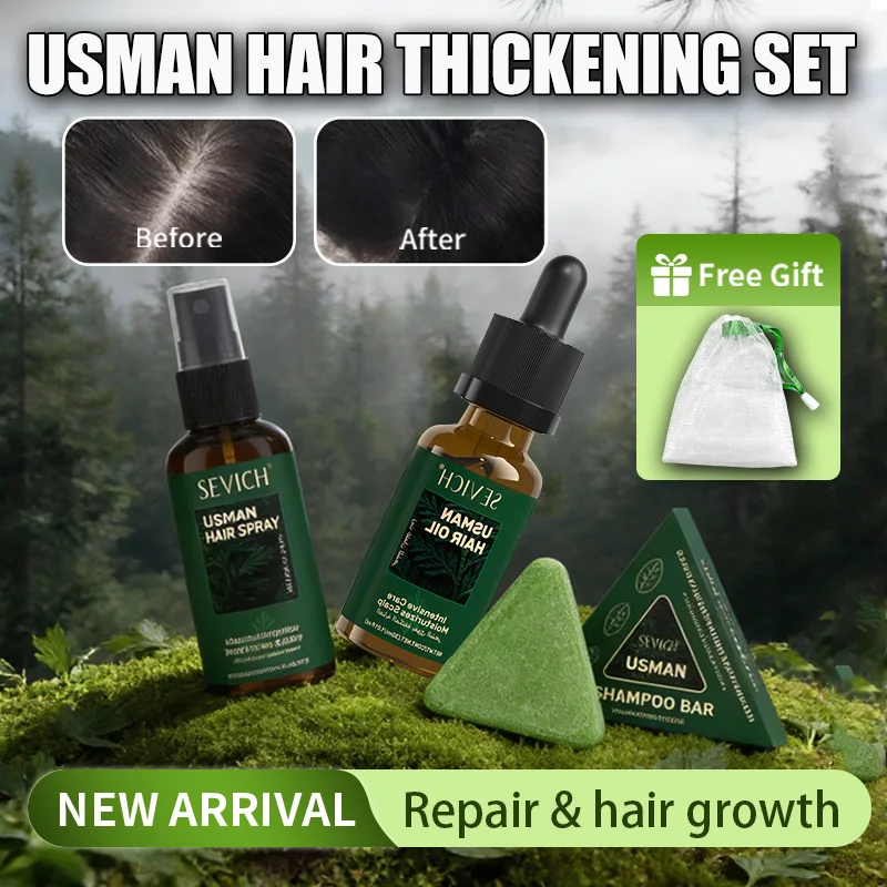 Набор для естественного восстановления волос: масло для роста волос с травой Усмана против выпадения, травяной питательный шампунь, мыло, спрей для ухода за кожей головы
Набор для естественного восстановления волос: масло для роста волос с травой Усмана против выпадения, травяной питательный шампунь, мыло, спрей для ухода за кожей головы