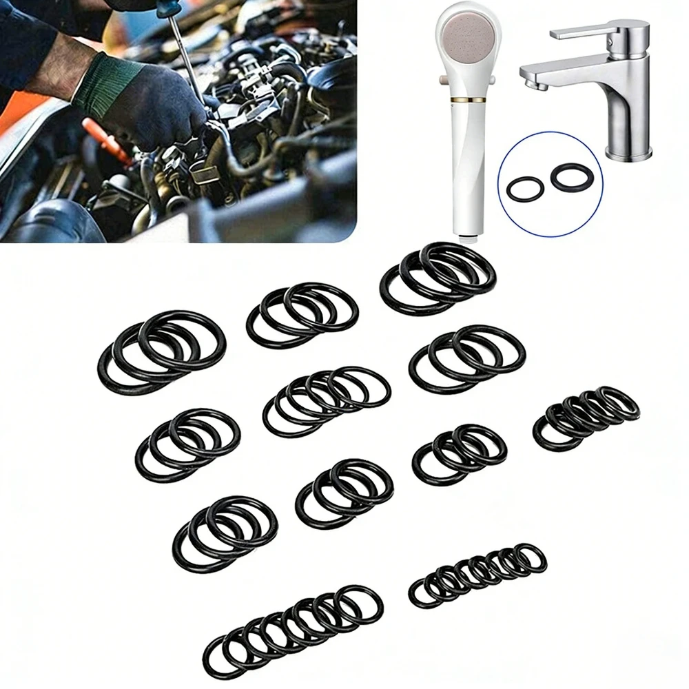 200pcs Nitrile Rubber Sealing Ring O-ring Gasket Kit Rubber Gasket Sealing Rings Gaskets for Automotive Pipeline Maintenance
200pcs Nitrile Rubber Sealing Ring O-ring Gasket Kit Rubber Gasket Sealing Rings Gaskets for Automotive Pipeline Maintenance