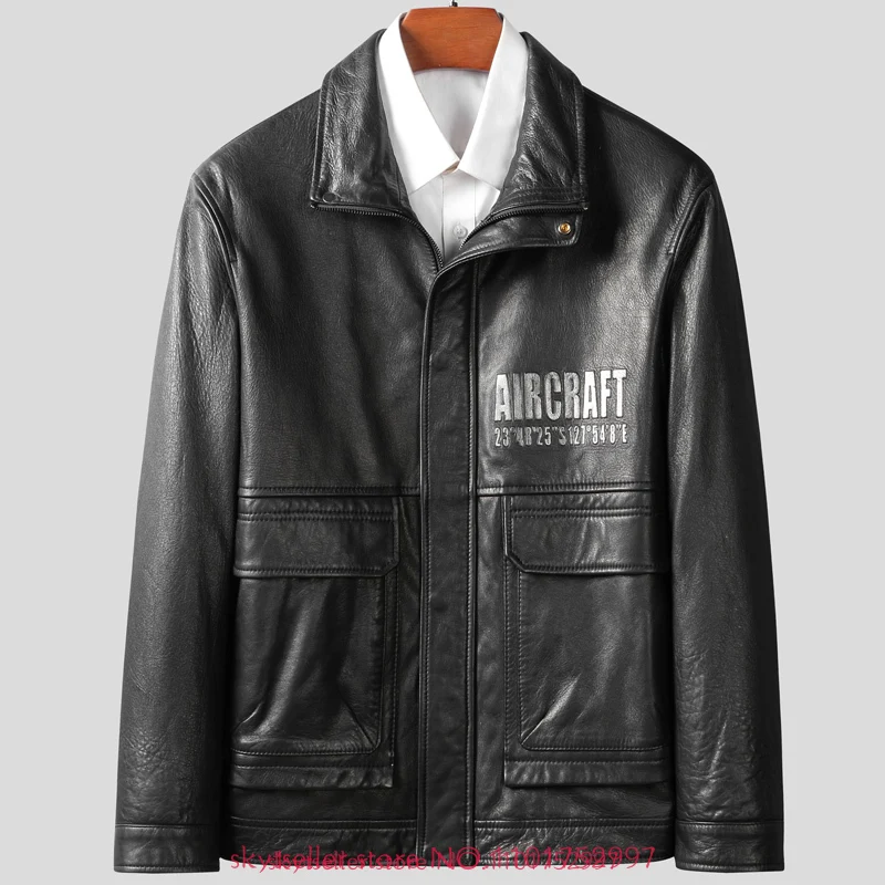High Quality Genuine Leather Jacket Men first layer sheepskin coat Spring Autumn Leather Coats Mens casual JacketP780
High Quality Genuine Leather Jacket Men first layer sheepskin coat Spring Autumn Leather Coats Mens casual JacketP780