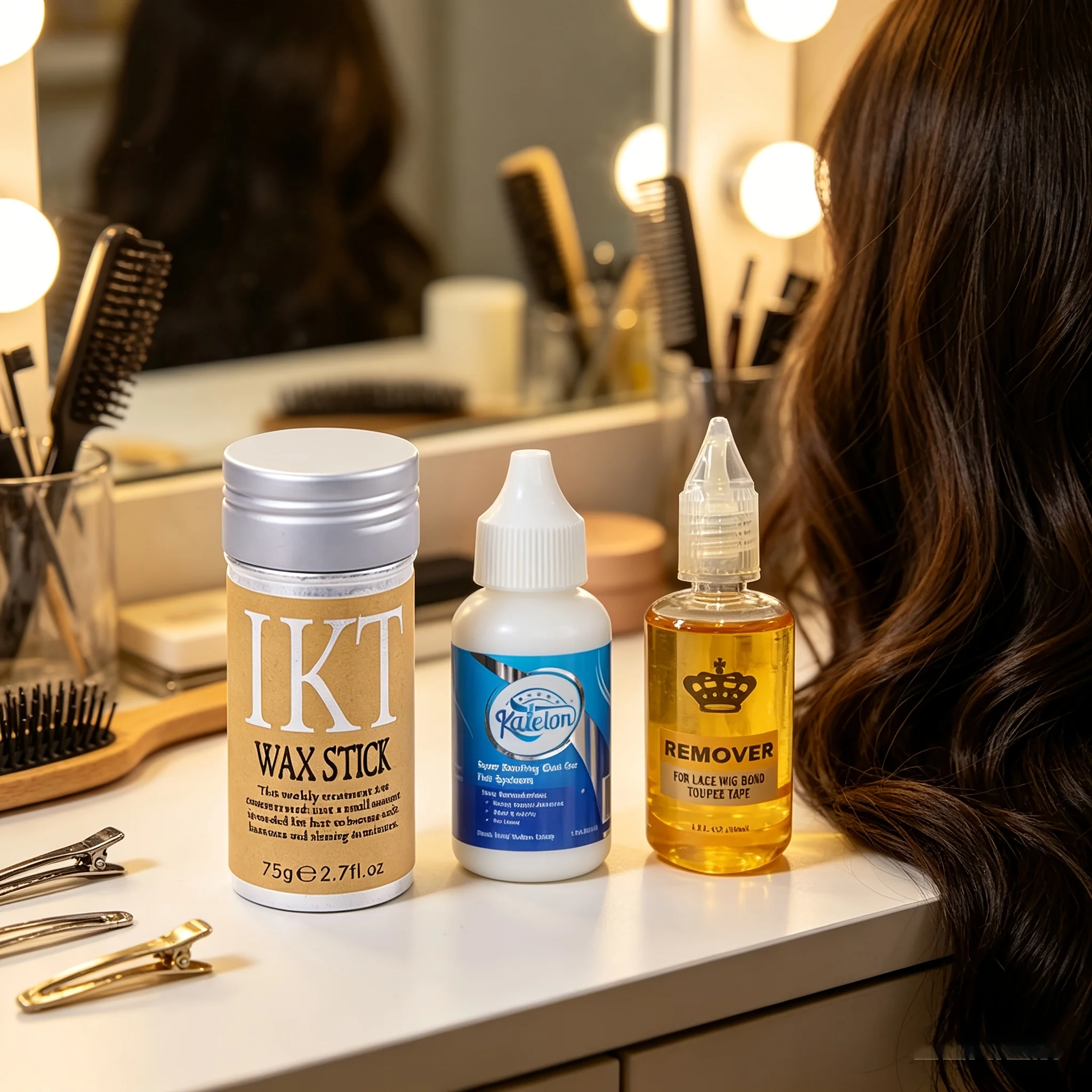 Wig Care Set Daily Use Styling Wax Stick and Wig Glue And Remover Solution Kit for Hair Extensions And Wigs
Wig Care Set Daily Use Styling Wax Stick and Wig Glue And Remover Solution Kit for Hair Extensions And Wigs