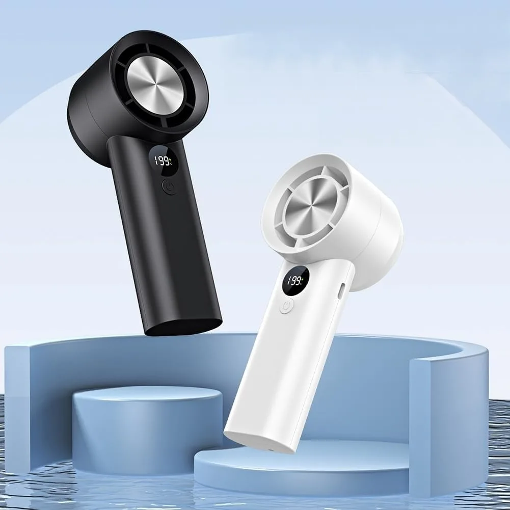 Портативный перезаряжаемый ручной вентилятор с LED-дисплеем, турбо-вентилятор без лопастей, USB, высокая производительность, для летних путешествий и пляжа
Портативный перезаряжаемый ручной вентилятор с LED-дисплеем, турбо-вентилятор без лопастей, USB, высокая производительность, для летних путешествий и пляжа