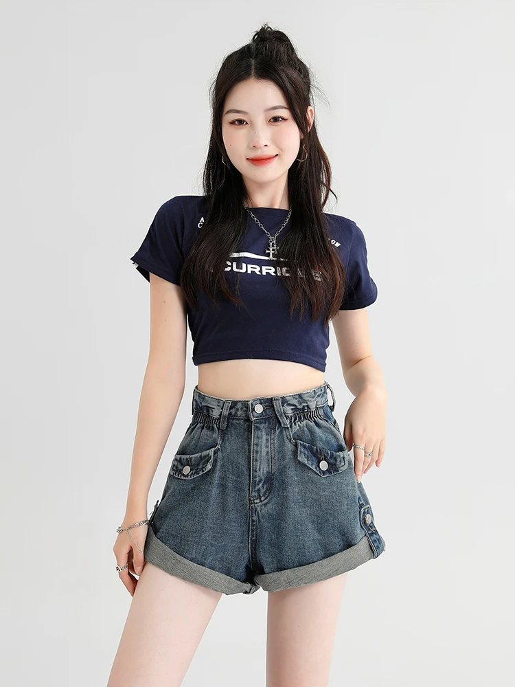 High Waist Loose Fit Short Jeans Women's Summer Thin Wide Leg Hot Pants Distressed Hem A-Line Hot Pants Casual Loose Style
High Waist Loose Fit Short Jeans Women's Summer Thin Wide Leg Hot Pants Distressed Hem A-Line Hot Pants Casual Loose Style