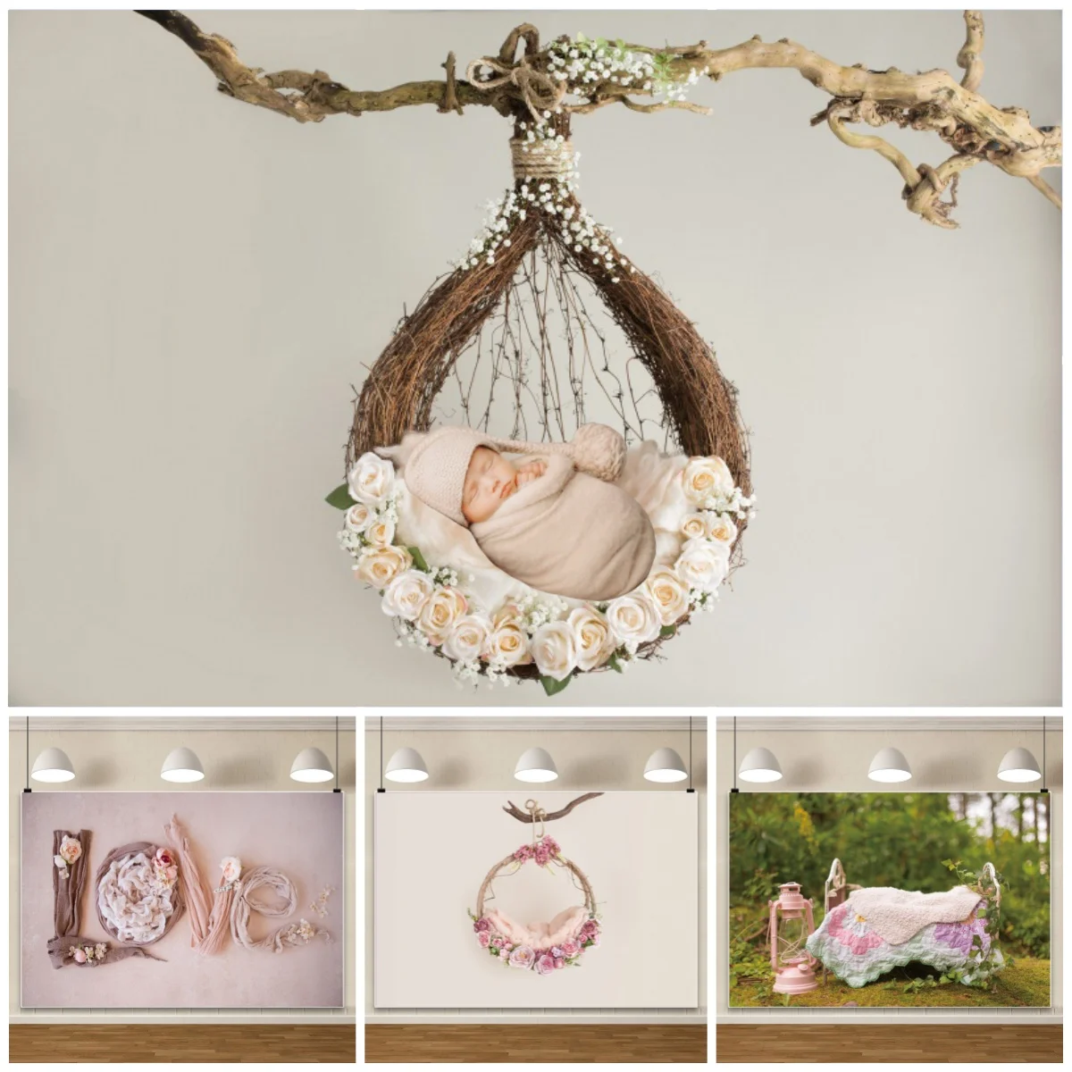 Baby Shower Backgrounds for Photographs Flower Basket Bed Tree Swing Sleeping Baby Newborn Art Portrait Birthday Photo Backdrops
Baby Shower Backgrounds for Photographs Flower Basket Bed Tree Swing Sleeping Baby Newborn Art Portrait Birthday Photo Backdrops