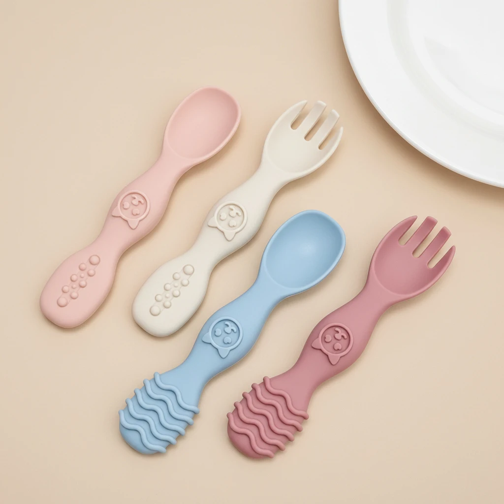 4pcs Rabbit Spoon and Fork Set, BPA-free silicone, first-stage feeding training utensils, boilable and dishwasher sanitizable
4pcs Rabbit Spoon and Fork Set, BPA-free silicone, first-stage feeding training utensils, boilable and dishwasher sanitizable