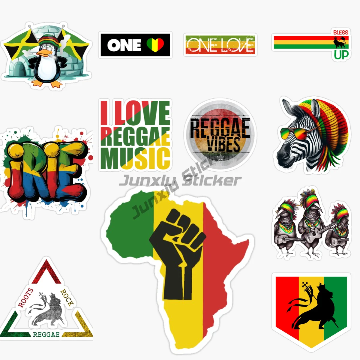 IRIE ONE LOVE Rasta Sign Decal Rastafarian Bumper Sticker Reggae Car Sign High Quality Waterproof Tuning Vehicles Laptop Sticker
IRIE ONE LOVE Rasta Sign Decal Rastafarian Bumper Sticker Reggae Car Sign High Quality Waterproof Tuning Vehicles Laptop Sticker