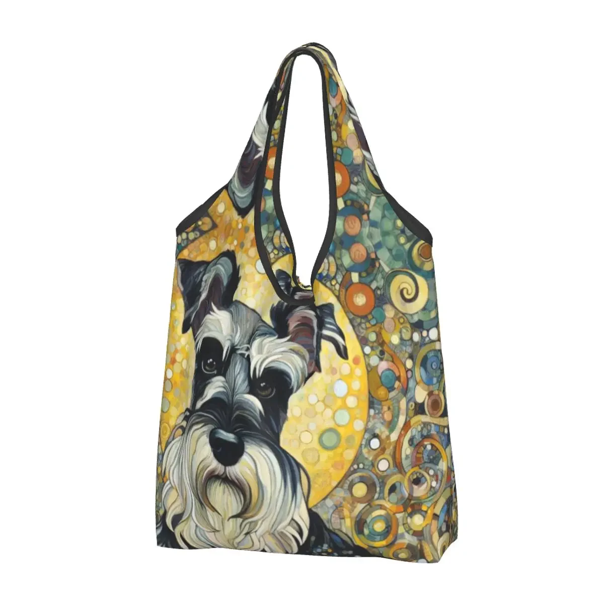 Портативная сумка-тоут в современном художественном стиле Шнауцер, многоразовая сумка-шоппер, продуктовая сумка, сумка на плечо
Портативная сумка-тоут в современном художественном стиле Шнауцер, многоразовая сумка-шоппер, продуктовая сумка, сумка на плечо