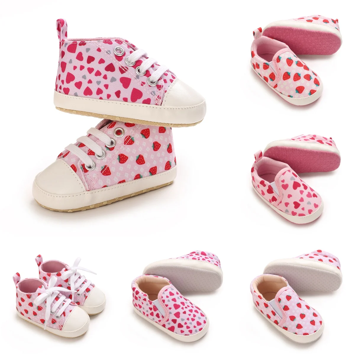 Cute and classic pink themed casual flat shoes for baby girls, soft and comfortable baby walking shoes for 0-12 months
Cute and classic pink themed casual flat shoes for baby girls, soft and comfortable baby walking shoes for 0-12 months