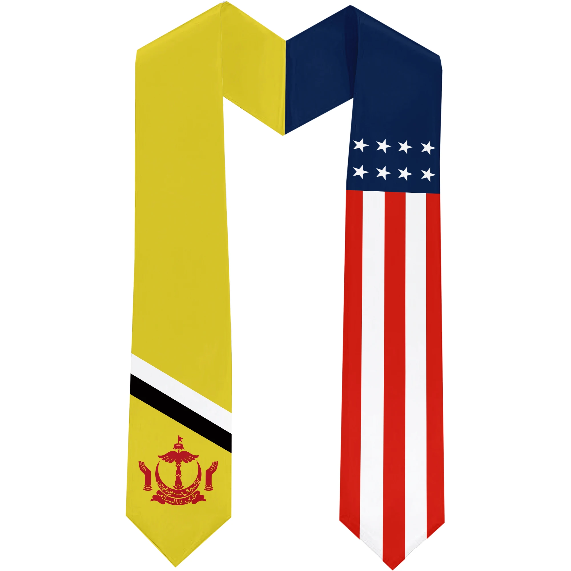 13x180cm USA And Brunei Flag Graduation Sash Bachelor Gown Accessory Graduation Sash Scarf
13x180cm USA And Brunei Flag Graduation Sash Bachelor Gown Accessory Graduation Sash Scarf