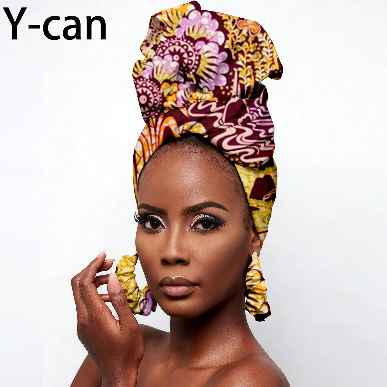 African Headscarf for Women Dashiki AnTraditional Dashiki Ankara Print Match Turban with Earrings Bazin Riche Shopping Causal
African Headscarf for Women Dashiki AnTraditional Dashiki Ankara Print Match Turban with Earrings Bazin Riche Shopping Causal