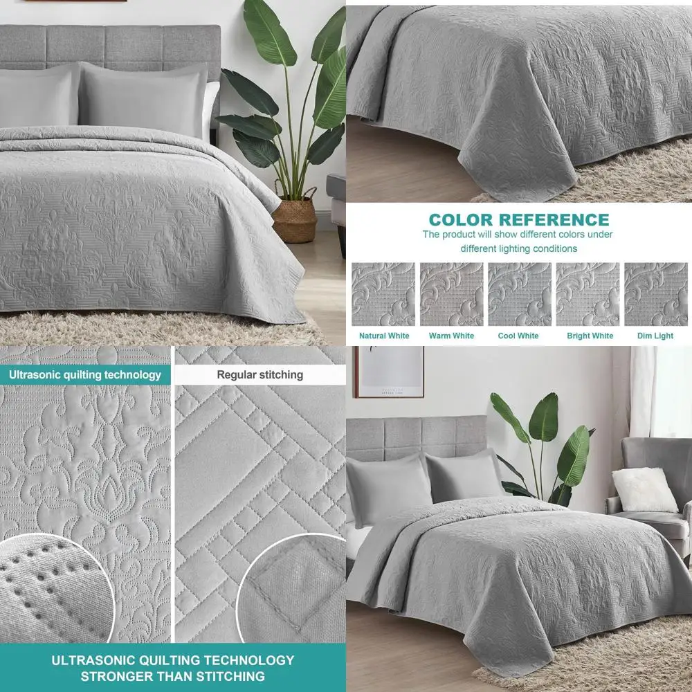 Всесезонный дамасский ультразвуковой комплект одеял California King — покрывало из трех предметов с подушками Шамс
Всесезонный дамасский ультразвуковой комплект одеял California King — покрывало из трех предметов с подушками Шамс