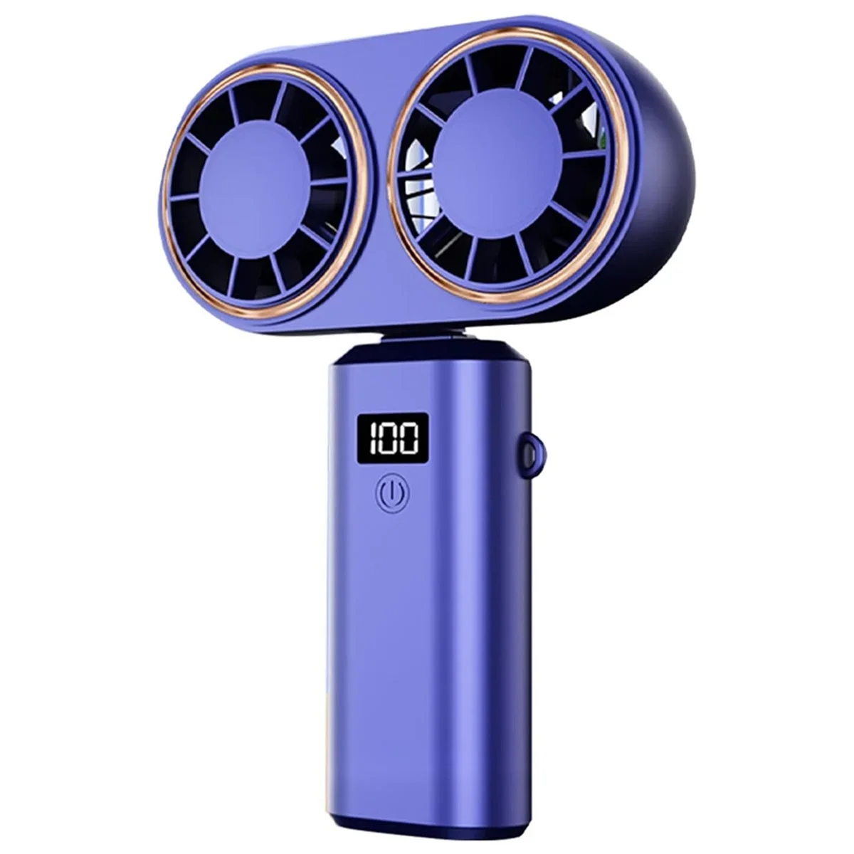 Portable Handheld Fan USB Charging Cooler Dual Fan Digital Display Rechargeable Battery Royal Blue
Portable Handheld Fan USB Charging Cooler Dual Fan Digital Display Rechargeable Battery Royal Blue