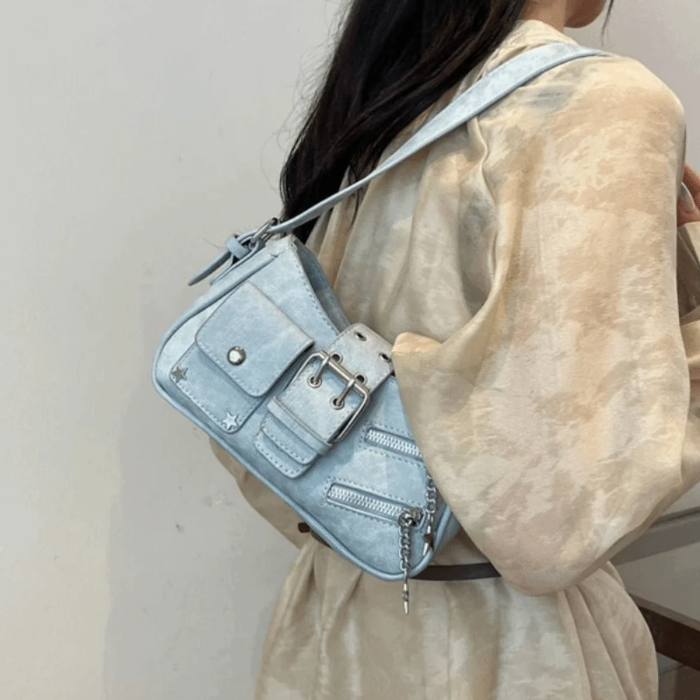 Trend Handbag Y2K Underarm Bag Rivet Armpit Bag Spicy Girl Shoulder Bag Star Retro Crossbody Bag Streetwear
Trend Handbag Y2K Underarm Bag Rivet Armpit Bag Spicy Girl Shoulder Bag Star Retro Crossbody Bag Streetwear