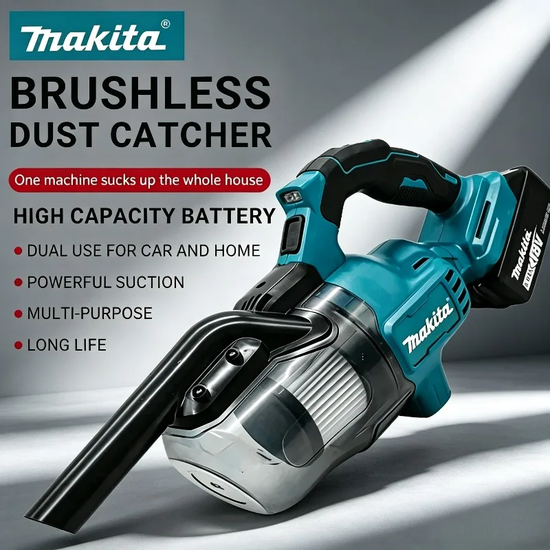 Makita for 18V Battery Electric Vacuum Cleaner Handheld Vacuum Home Car Dual Use Portable High Power Cleaning Tool Cordless
Makita for 18V Battery Electric Vacuum Cleaner Handheld Vacuum Home Car Dual Use Portable High Power Cleaning Tool Cordless