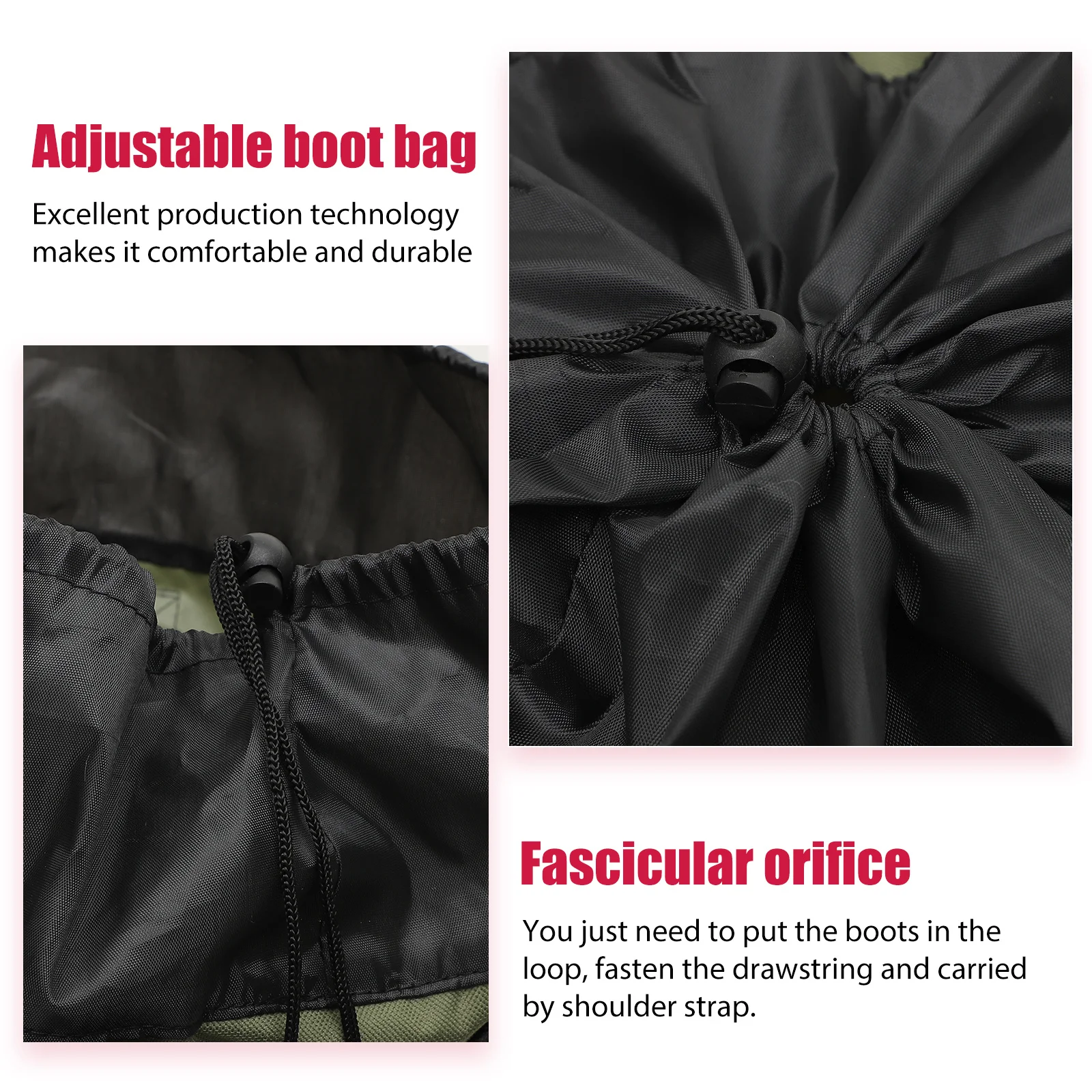 Adjustable Outdoor Fishing Boot Bag Portable Storage Pouch for Foot Waders High Boots Carrying Container Adjustable Boot Bag
Adjustable Outdoor Fishing Boot Bag Portable Storage Pouch for Foot Waders High Boots Carrying Container Adjustable Boot Bag