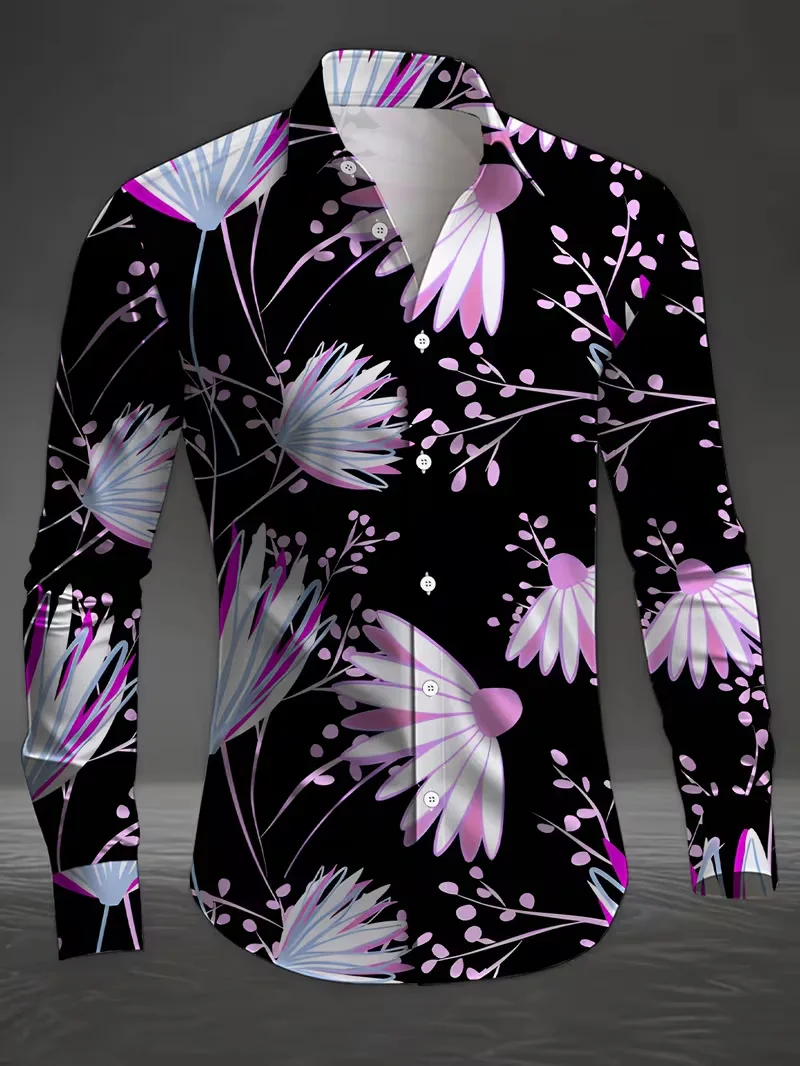 Новая мужская рубашка с длинными рукавами и натуральным 3D-принтом в горошек, светлый цвет, повседневная мужская одежда на пуговицах, облегающий топ
Новая мужская рубашка с длинными рукавами и натуральным 3D-принтом в горошек, светлый цвет, повседневная мужская одежда на пуговицах, облегающий топ