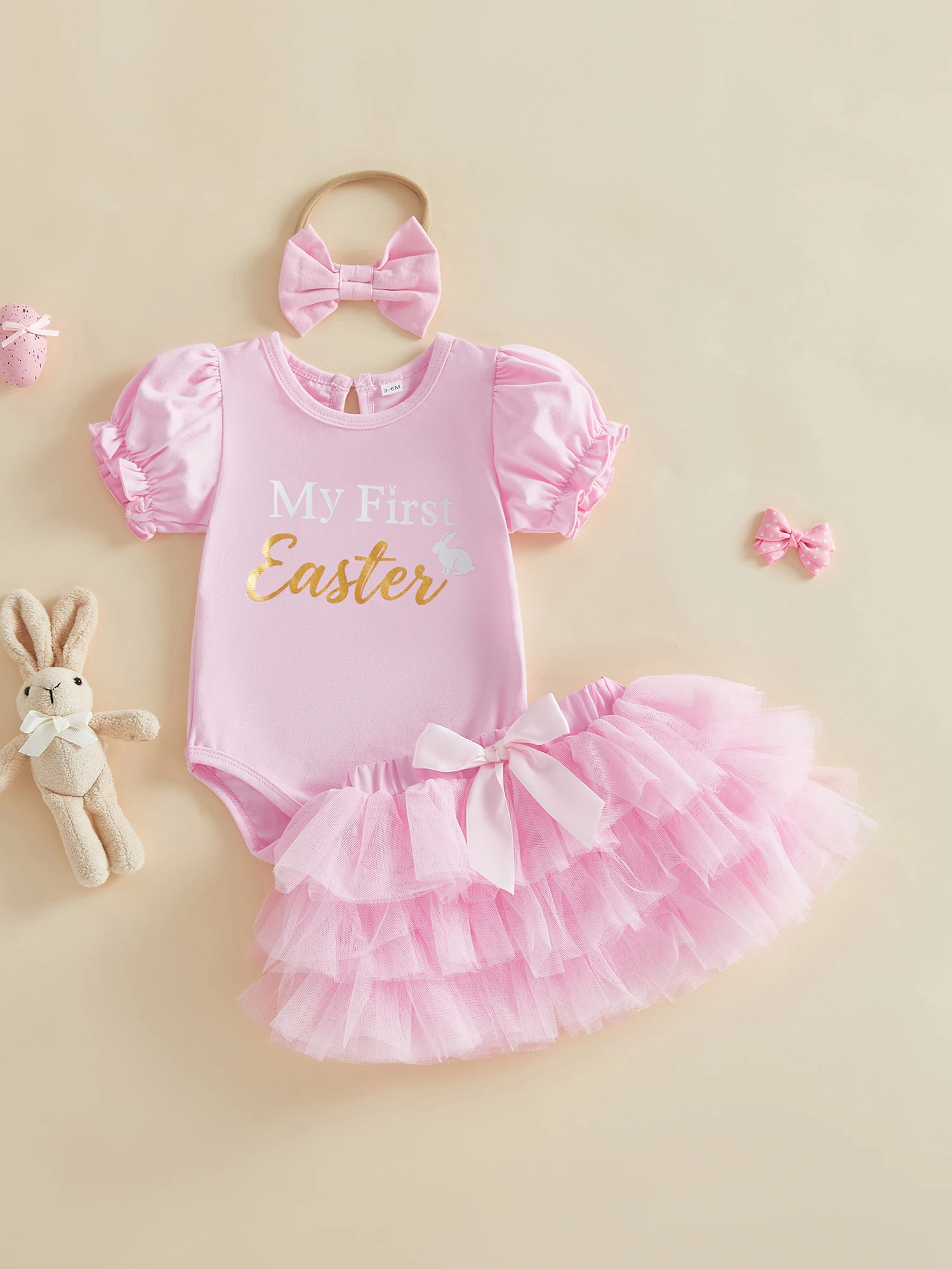 Комбинезон с цветочным принтом для маленьких девочек, с рюшами на рукавах, в комплекте с повязкой на голову с бантом и тюлевой юбкой, для празднования Пасхи
Комбинезон с цветочным принтом для маленьких девочек, с рюшами на рукавах, в комплекте с повязкой на голову с бантом и тюлевой юбкой, для празднования Пасхи