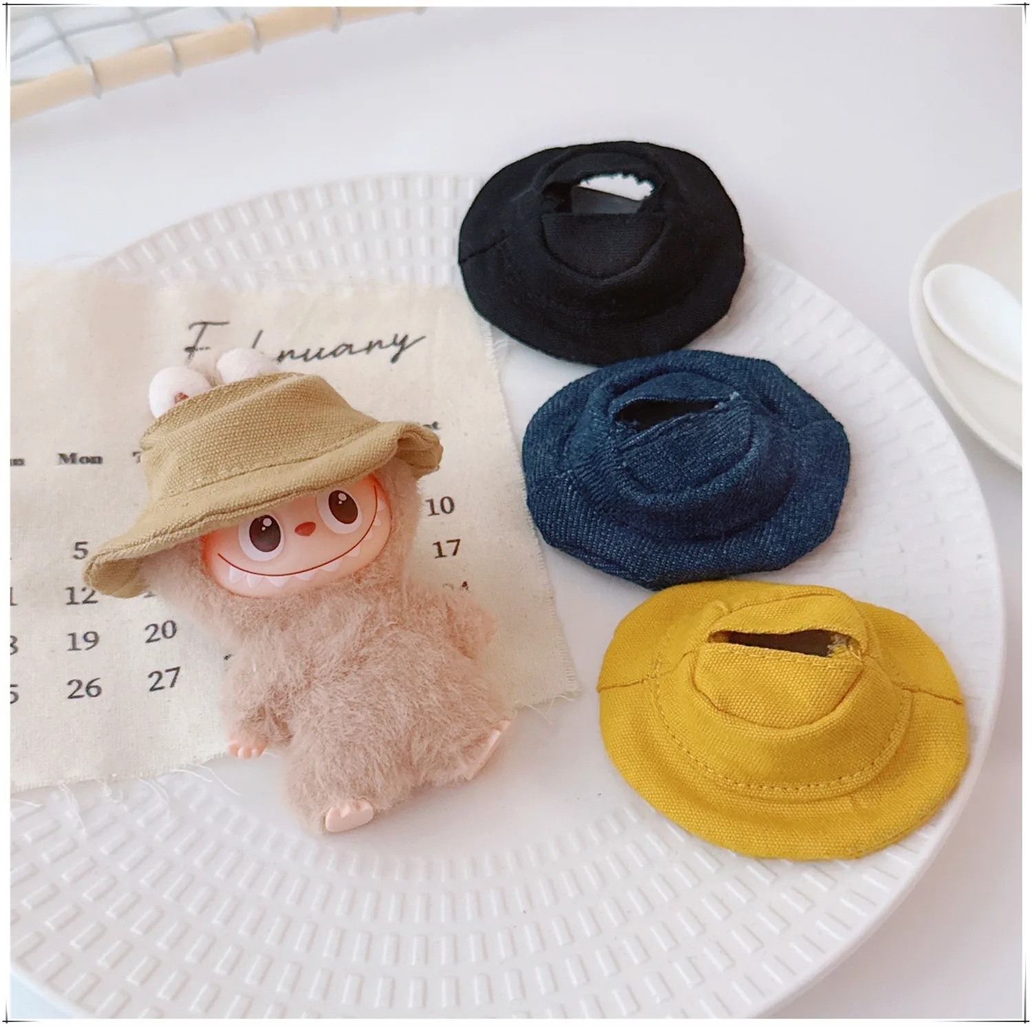 For Labubu 4.0 Mini Doll 4 Color Bucket Hat 10.5cm Doll Dress Up Accessories Christmas Gift Doll Clothing DIY Gift
For Labubu 4.0 Mini Doll 4 Color Bucket Hat 10.5cm Doll Dress Up Accessories Christmas Gift Doll Clothing DIY Gift