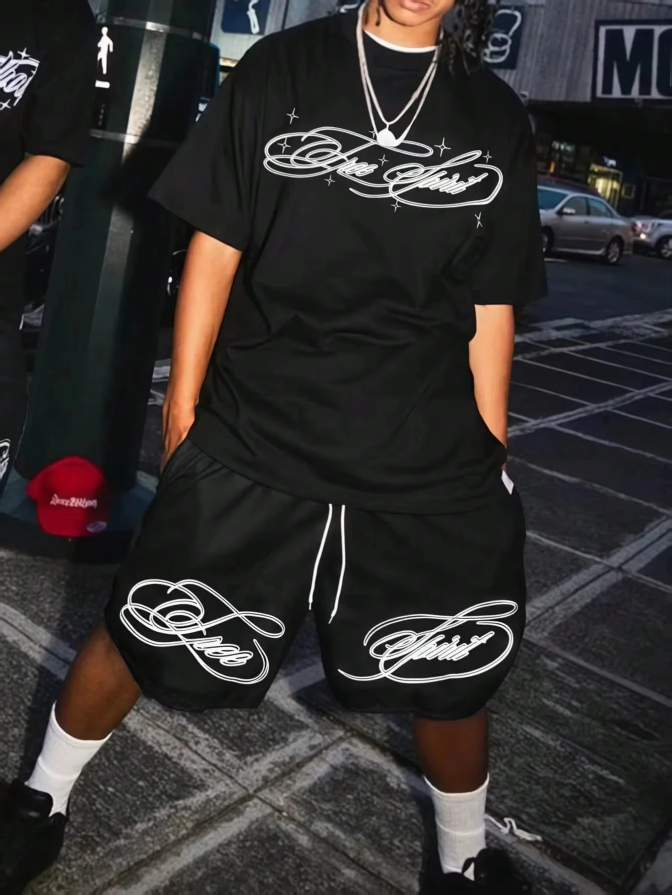 2026 Summer New Men's Short-Sleeved Shorts Set with 3D Letter Pattern Printing - Street Casual Fashion Comfortable and Soft
2026 Summer New Men's Short-Sleeved Shorts Set with 3D Letter Pattern Printing - Street Casual Fashion Comfortable and Soft