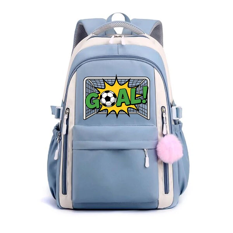 Fashion GOAL Soccer Print Two Tone Backpack Teen Boys Girls Casual Soccer Fan Gifts Women Men School Bookbag
Fashion GOAL Soccer Print Two Tone Backpack Teen Boys Girls Casual Soccer Fan Gifts Women Men School Bookbag
