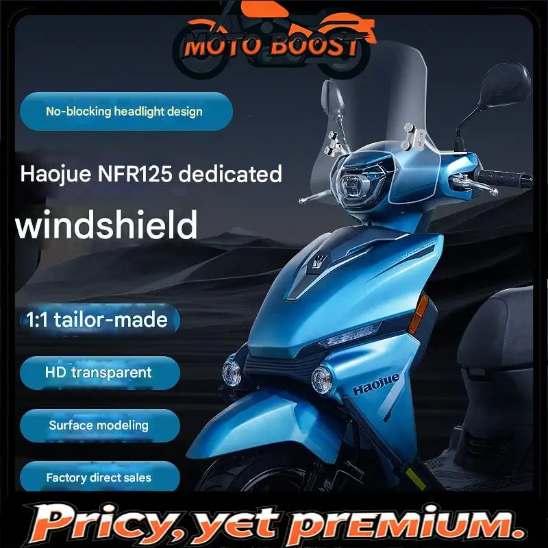 FOR HaojueNFR125 Scooter Windshield Compatible Starman Styling Wind Deflector Full Chest Protection Bulk Supply for Two-Wheelers
FOR HaojueNFR125 Scooter Windshield Compatible Starman Styling Wind Deflector Full Chest Protection Bulk Supply for Two-Wheelers