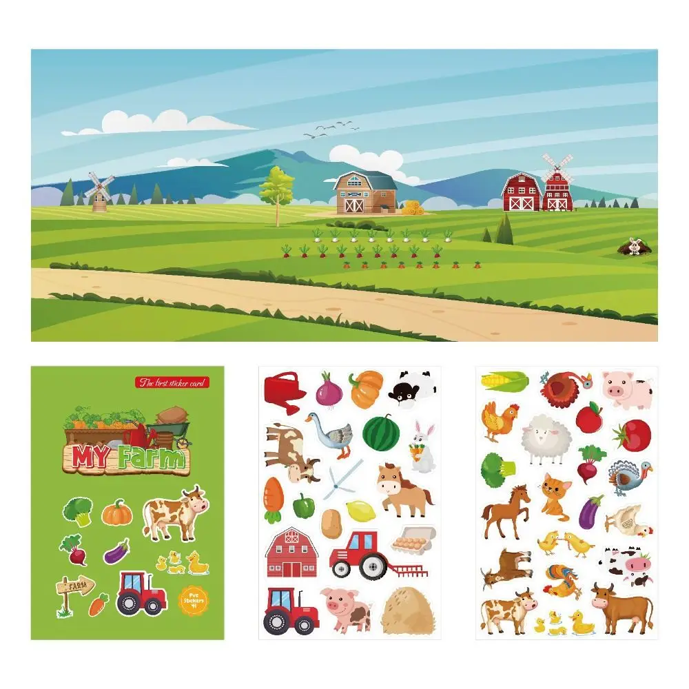 Paper Children Scene Sticker Book Educational Toys Montessori DIY Paste Material Kit Handmade Cartoon Animals Sticker Book
Paper Children Scene Sticker Book Educational Toys Montessori DIY Paste Material Kit Handmade Cartoon Animals Sticker Book